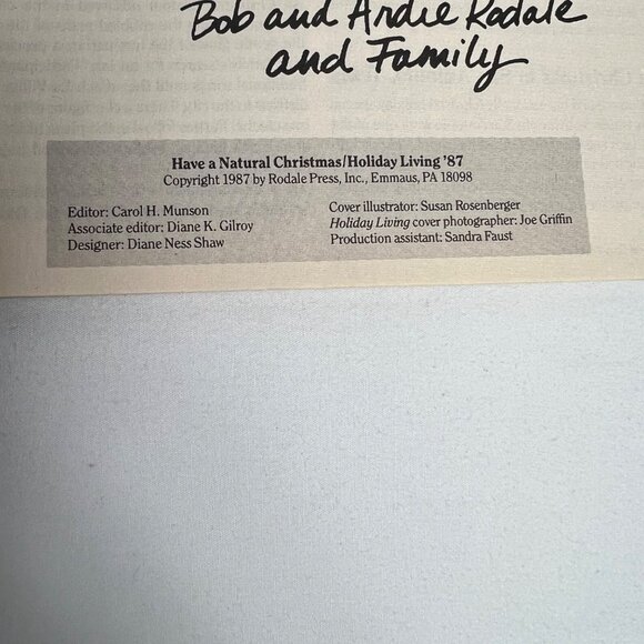 Rodales Have a Natural Christmas Booklet Recipes Gifts Over 200 Ideas 1987 - Picture 3 of 12